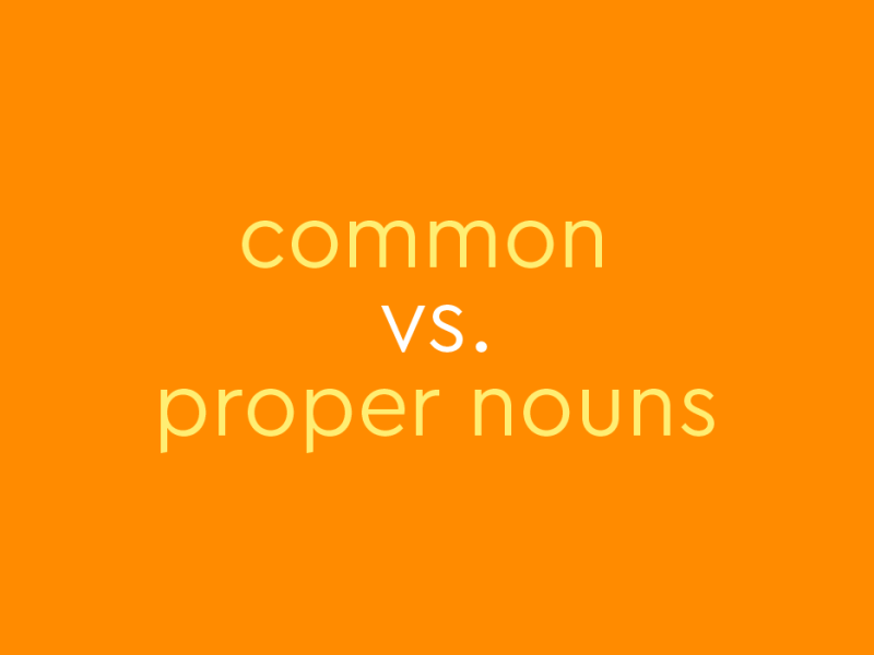 Grammar Unit 1.1: Nouns – Common Nouns and Proper&nbsp;Nouns